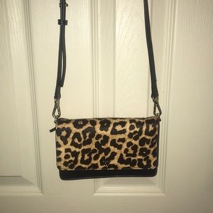 MIchael Kors Mott Phone Crossbody Leopard Bag